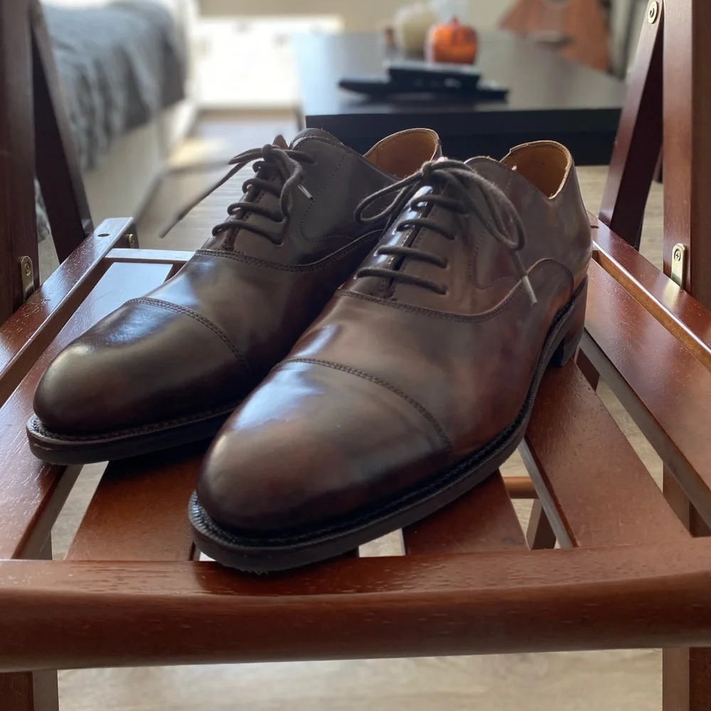 Meermin Museum Brown Shell Oxford 6UK 7US - Picture 1 of 4